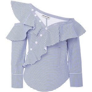 NWT Self Portrait Ruffled Button Down 2